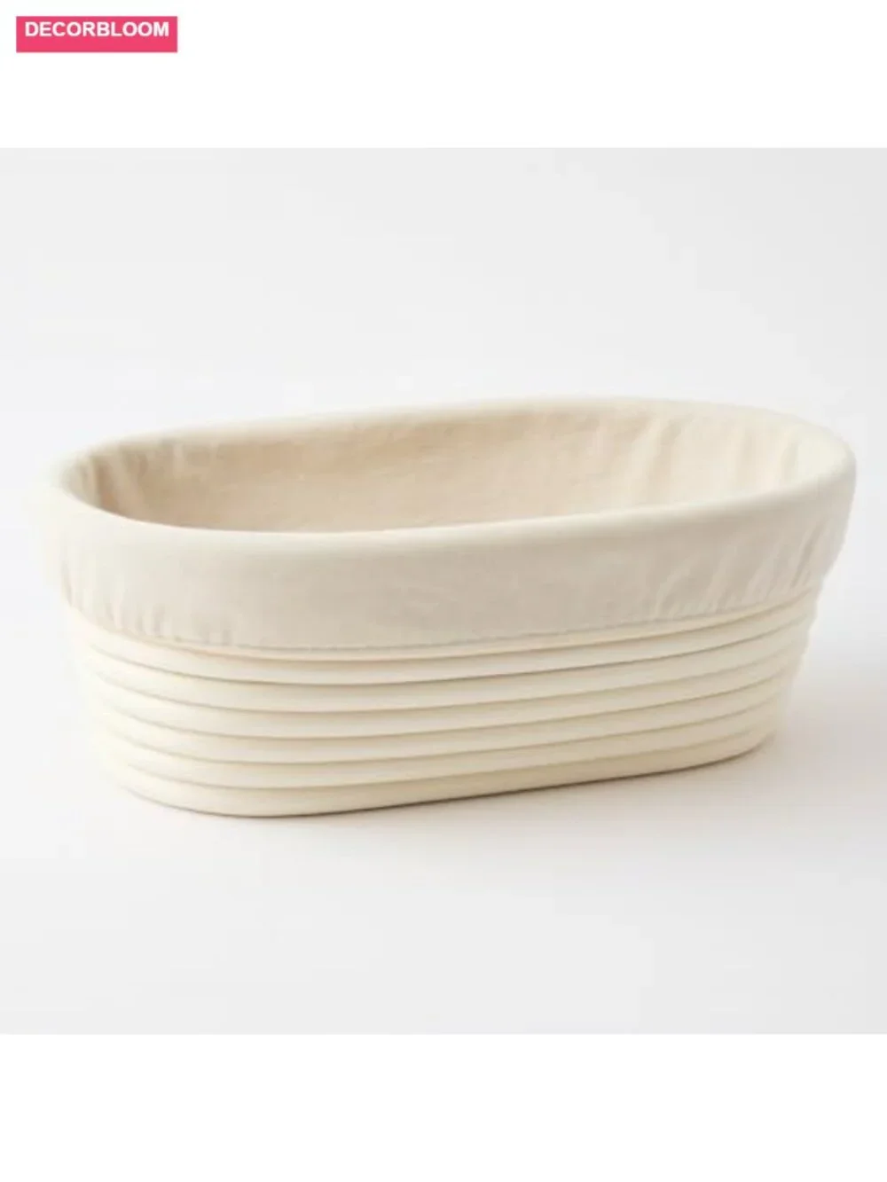 Oval 10 Inch Rattan Bread Proofing Basket with Lame, Blades & Cover